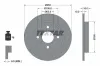 Bremsscheibe Hinterachse TEXTAR 92088403
