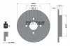 Bremsscheibe Hinterachse TEXTAR 92088403