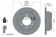 Bremsscheibe TEXTAR 92091600