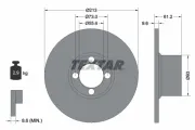 Bremsscheibe Vorderachse TEXTAR 92092600