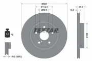 Bremsscheibe Vorderachse TEXTAR 92093500