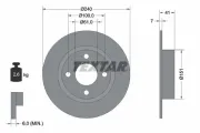 Bremsscheibe TEXTAR 92096500