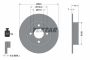 Bremsscheibe Hinterachse TEXTAR 92096500