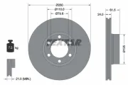 Bremsscheibe Vorderachse TEXTAR 92097703