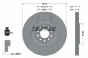 Bremsscheibe Vorderachse TEXTAR 92098505