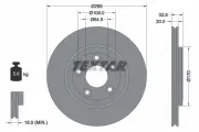 Bremsscheibe Hinterachse TEXTAR 92099100