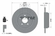 Bremsscheibe Hinterachse TEXTAR 92099403