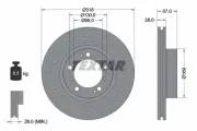 Bremsscheibe TEXTAR 92099905