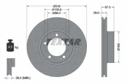 Bremsscheibe Vorderachse links TEXTAR 92099905