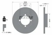 Bremsscheibe Vorderachse TEXTAR 92100303