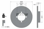 Bremsscheibe Vorderachse TEXTAR 92100303