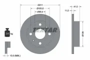 Bremsscheibe Vorderachse TEXTAR 92103700
