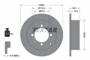 Bremsscheibe TEXTAR 92104000