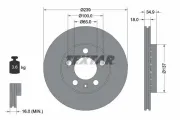 Bremsscheibe Vorderachse TEXTAR 92106803