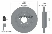 Bremsscheibe Hinterachse TEXTAR 92107000