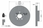 Bremsscheibe TEXTAR 92107200