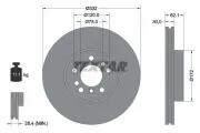 Bremsscheibe Vorderachse TEXTAR 92107200