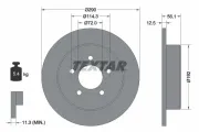 Bremsscheibe Hinterachse TEXTAR 92108400