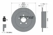 Bremsscheibe Hinterachse TEXTAR 92108600