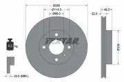 Bremsscheibe Vorderachse TEXTAR 92109300