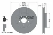 Bremsscheibe Vorderachse TEXTAR 92109605