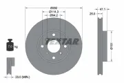 Bremsscheibe Vorderachse TEXTAR 92110100