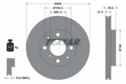 Bremsscheibe Vorderachse TEXTAR 92110300