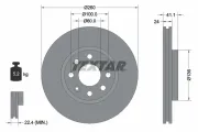Bremsscheibe Vorderachse TEXTAR 92111103