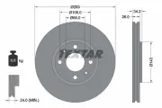 Bremsscheibe Vorderachse TEXTAR 92111603