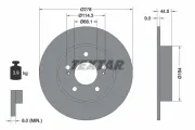 Bremsscheibe Hinterachse TEXTAR 92113103