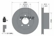 Bremsscheibe Vorderachse TEXTAR 92113500