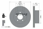 Bremsscheibe Vorderachse TEXTAR 92113500