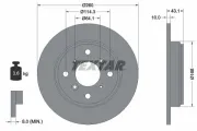 Bremsscheibe TEXTAR 92114300