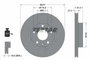 Bremsscheibe Vorderachse TEXTAR 92115703