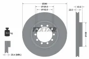 Bremsscheibe Vorderachse TEXTAR 93117400