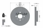 Bremsscheibe Vorderachse TEXTAR 92118003