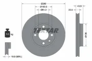 Bremsscheibe Vorderachse TEXTAR 92119203