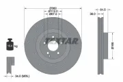 Bremsscheibe TEXTAR 92120305