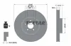 Bremsscheibe Vorderachse TEXTAR 92120305