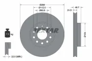 Bremsscheibe Vorderachse TEXTAR 92120800