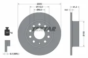 Bremsscheibe Hinterachse TEXTAR 92120903