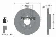 Bremsscheibe Hinterachse TEXTAR 92121403