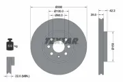 Bremsscheibe Vorderachse TEXTAR 92124603