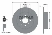 Bremsscheibe Hinterachse TEXTAR 92125403