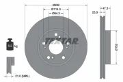 Bremsscheibe Vorderachse TEXTAR 92128400