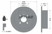 Bremsscheibe Hinterachse TEXTAR 92129000