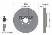 Bremsscheibe Vorderachse TEXTAR 92129303