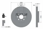 Bremsscheibe Vorderachse TEXTAR 92129303