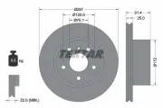 Bremsscheibe Vorderachse TEXTAR 92129700