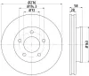 Bremsscheibe Vorderachse TEXTAR 92130000